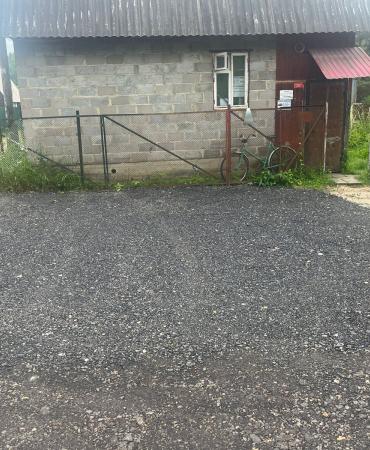 Укладка асфальтовой крошки