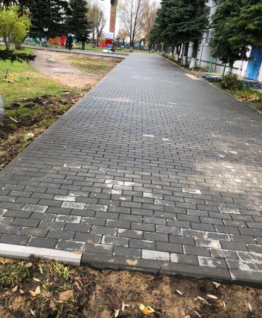 Укладка тротуарной плитки