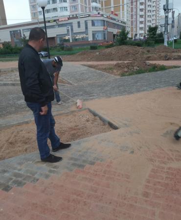 Укладка тротуарной плитки